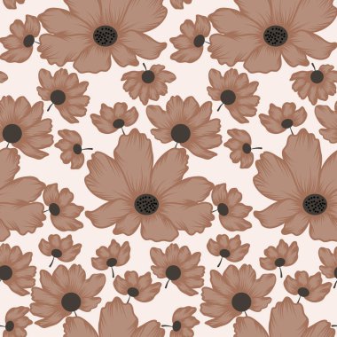  Kusursuz desen tasarımsonbahar renkli çiçekler