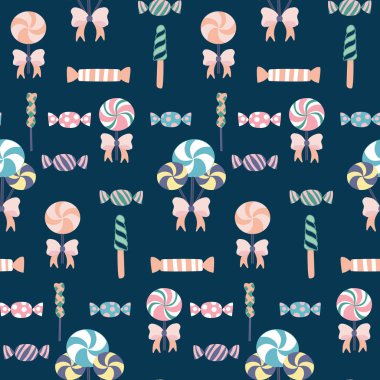 Kusursuz desen tasarımında renkli tatlılar