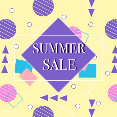  Beyaz güller ile yaz satış şablonu. Vektör elemanları. Yaratıcı şablon