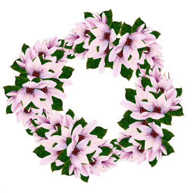 güzel-pembe-manolya-çelenk