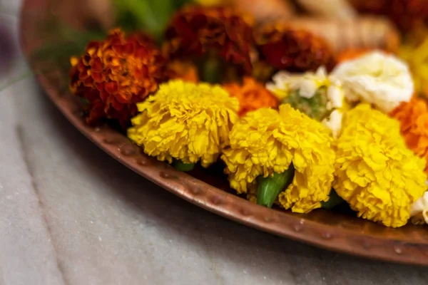 Durga Puja Thali Yatay Shot
