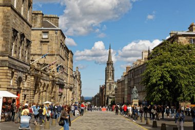 The Royal Mile (high street) - Edinburgh, İskoçya, Birleşik Krallık