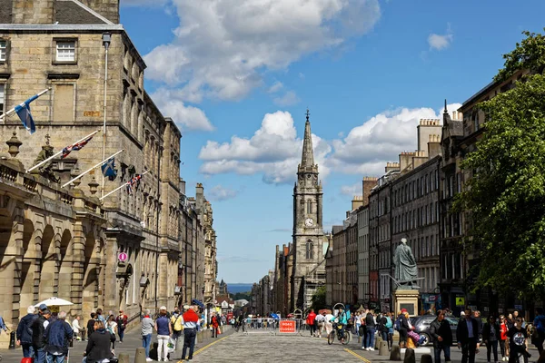 Royal Mile High Street Edinburgh Schotland Verenigd Koninkrijk — Stockfoto