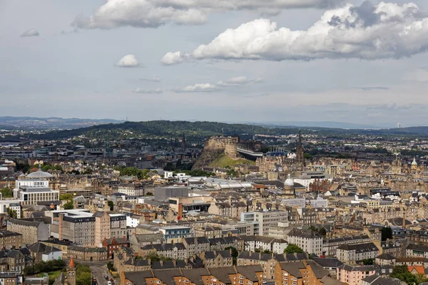 Edinburgh City Scape View Holyrood Park Edimburgo Scozia Regno Unito — Foto Stock