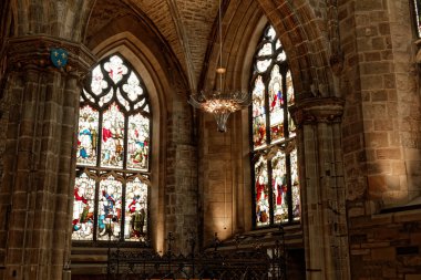St Giles Katedrali iç - Edinburgh, İskoçya, İngiltere