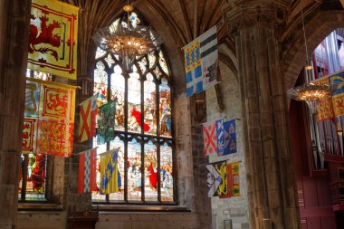 St Giles Katedrali iç - Edinburgh, İskoçya, İngiltere