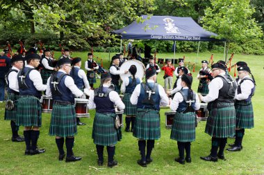 Princes garden müzik yarışması - Edinburgh, İskoçya, İngiltere