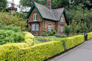 Büyük Teyze Lizzie's Cottage, Princes Street Gardens, Edinburgh, İskoçya, İngiltere