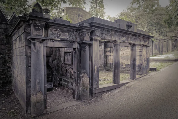 Cmentarz Churchyard Saint Cuthbert Edynburg Szkocja Wielka Brytania — Zdjęcie stockowe