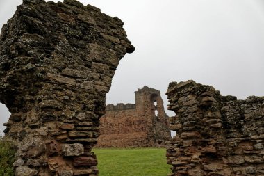 Tantallon Castle - Edinburgh, İskoçya, İngiltere