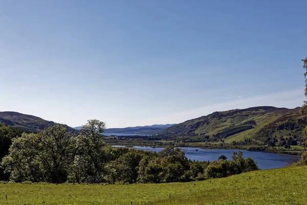 Vistas Lago Dunalastair Desde Craigh Dun Pitlochry Escocia Reino Unido — Foto de Stock