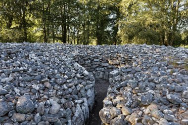 Culloden savaş yakınındaki Clava Cairns - Inverness, İskoçya, İngiltere