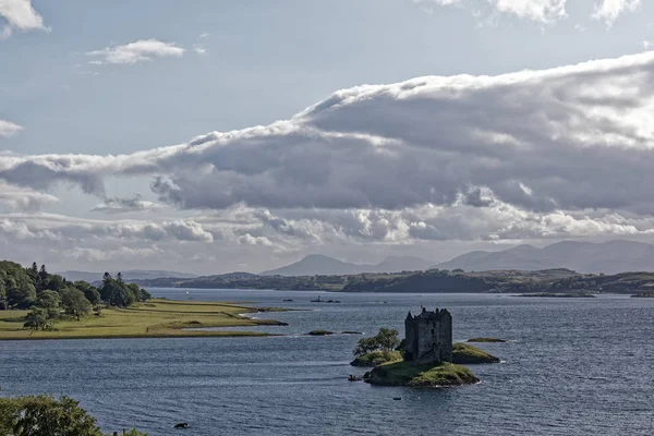 Castle Stalker Loch Linnhe Appin Escocia Reino Unido — Foto de Stock