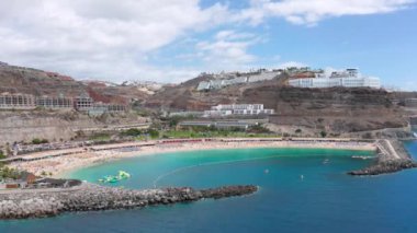 Güzel Amadores kumsalda Gran Canaria hava