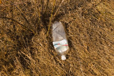 Çöp, atık, plastik atık, atık plastik şişe arka plan dokusu, çöp atık plastik kirliliği