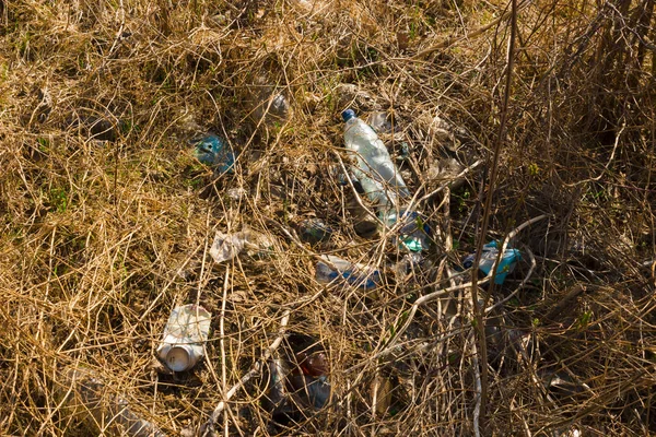 Çöp, atık, plastik atık, atık plastik şişe arka plan dokusu, çöp atık plastik kirliliği