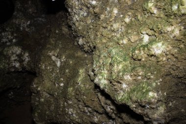 Mağara sarkıtlarının makro görünümü arka plan