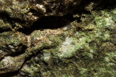 Mağara sarkıtlarının makro görünümü arka plan