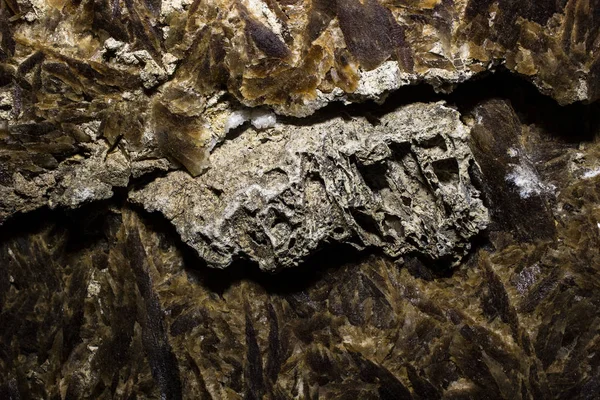 Zobrazení makra na pozadí jeskynních stalaktitů pozadí — Stock fotografie