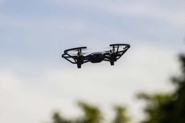 Ternopol, Ukraina-maj 9 2019: Quadcopter i luften, filma en traditionell Festival, matlagning på Theater Square, Ukraina — Stockfoto