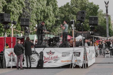 Ternopol,Ukrayna-11 Mayıs 2019: Festival - Ternopil Gate 2019 Ternopil,Tiyatro Meydanı'nda,Ukrayna