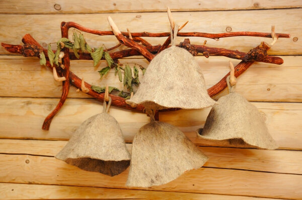 Head hats for rest in the sauna