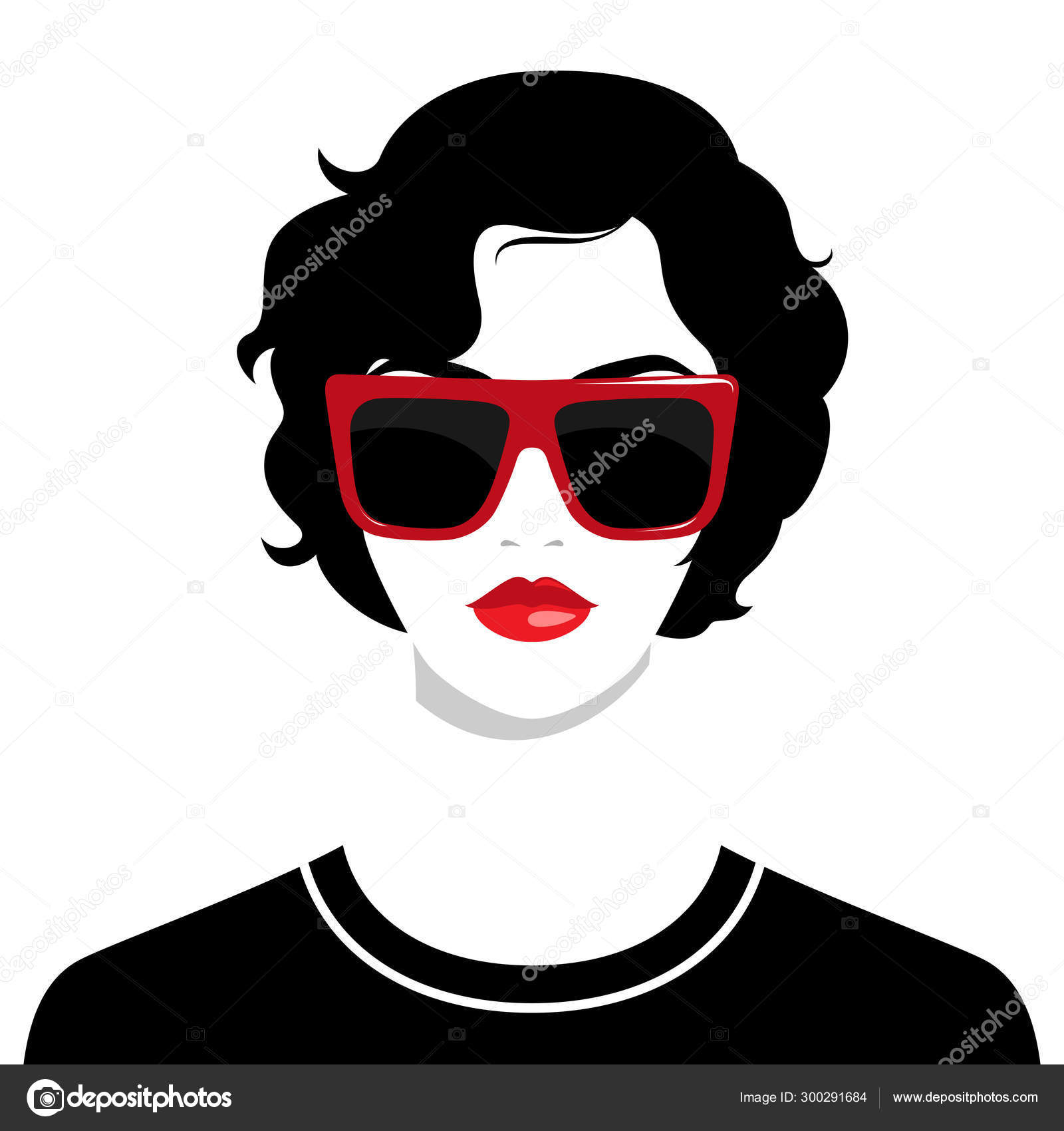 Female Sunglasses Vector Clipart