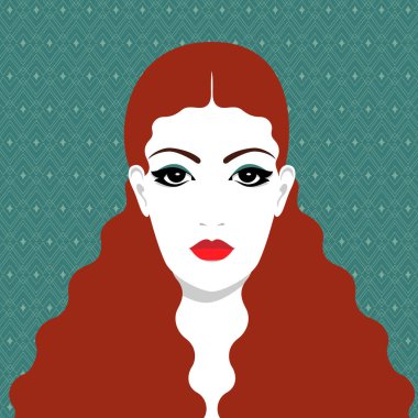 güzel kızıl saçlı kadın