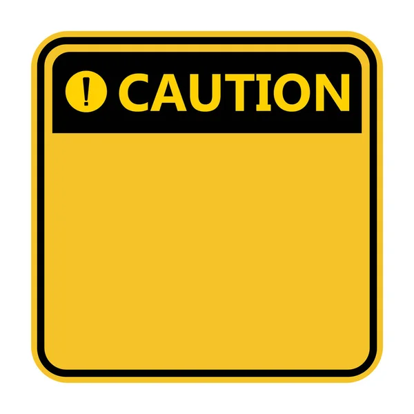 Symbole jaune signe d'avertissement icône, Point d'exclamation, Avertissement Danger — Image vectorielle