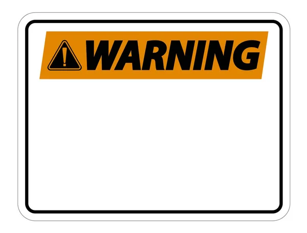 Symbol warning sign label on white background,vector illustration — Stock Vector