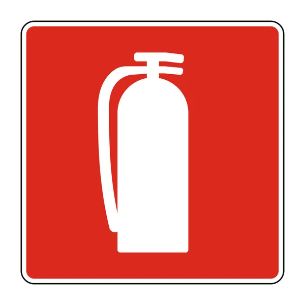 Fire Extinguisher Cartel sobre fondo blanco, Vector Ilustración — Archivo Imágenes Vectoriales