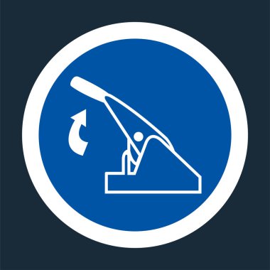 Siyah Arka Plan Üzerinde Siyah Arka Plan Üzerinde Park Fren Ilıcaz ı Çekin,Vektör llustration