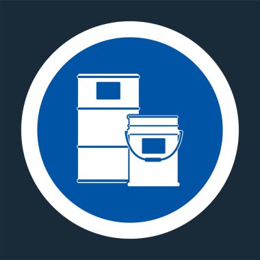 Boya Drum Alan Sembol İşareti Siyah Arka Plan Üzerine siyah Arka Plan,Vektör llustration