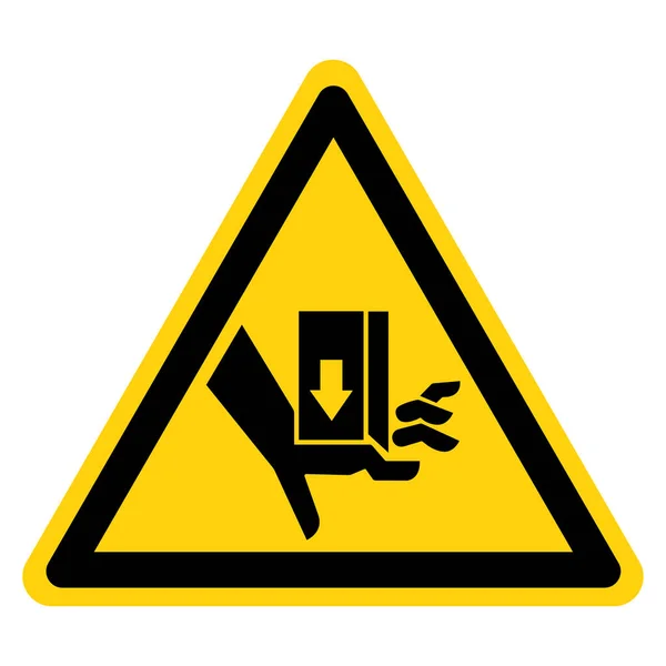 Safety signs warning triangle sign BGV hand vector pictogram icon