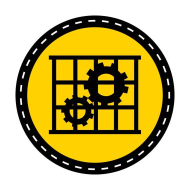 PPE Icon. Use Muhafızlar koruma sembol Işareti Izole beyaz arka plan, vektör Illustration