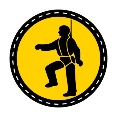 PPE Icon. Safety demeti olmalıdır aşınmış semboller Işareti Izole beyaz arka plan üzerinde, vektör Illustration