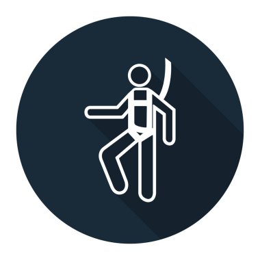 Sembol Takma Kemerleri İşareti Beyaz Arkaplanda İzole Edildi, Vektör Resimleri