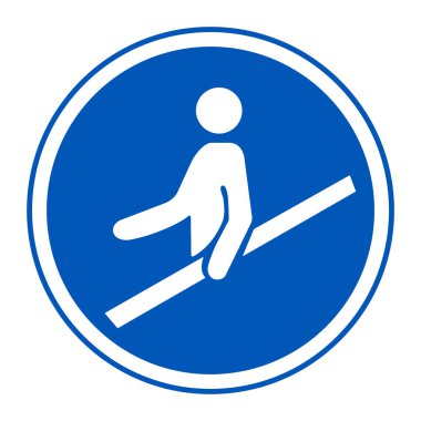 PPE Simgesi. Beyaz Arkaplanda Korkuluk Sembol İşaretini Kullan, Vektör Resimleme EPS.10 