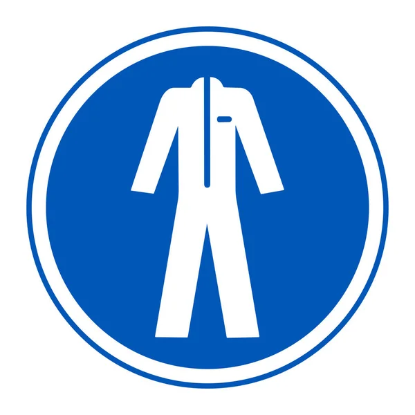 Isolat de vêtement de protection d'usure de symbole sur le fond blanc, illustration vectorielle EPS.10 — Image vectorielle