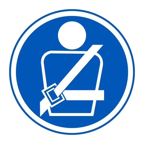 EPI Icon.Wearing a seat belt Symbol Sign Isolate On White Background, Vector Illustration EPS.10 — Image vectorielle