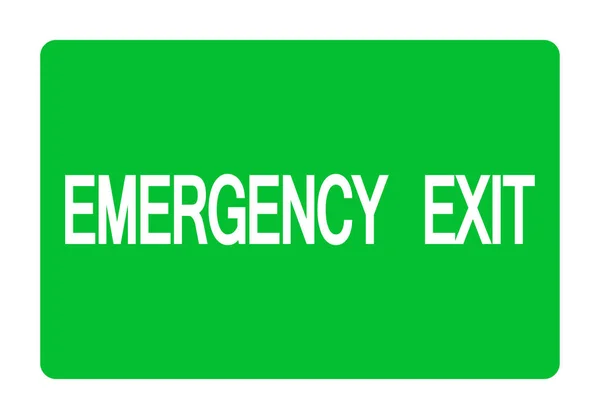 Aislamiento del símbolo de salida de emergencia sobre fondo blanco, ilustración vectorial EPS.10 — Archivo Imágenes Vectoriales