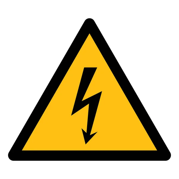 Το σύμβολο συμβόλου υψηλής τάσης κινδύνου απομονώνεται σε λευκό φόντο, απεικόνιση διάνυσμα EPS. 10 — Διανυσματικό Αρχείο