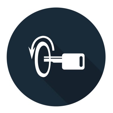 Beyaz Arkaplanda Motor Sembol İşaretini Kapat, Vektör Resimleme EPS.10