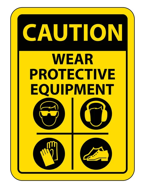 Personal Protective Equipment (PPE) Isolate On White Background,Vector Illustration EPS.10 — Stock Vector