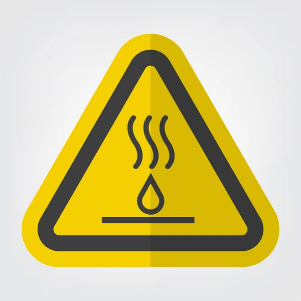Signo de símbolo de líquidos calientes aislado sobre fondo blanco, ilustración vectorial EPS.10 — Vector de stock