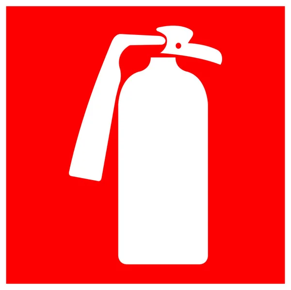 Aislamiento de la señal de símbolo del extintor de fuego sobre fondo blanco, ilustración vectorial EPS.10 — Archivo Imágenes Vectoriales