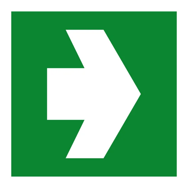 Aislamiento de signo verde de salida sobre fondo blanco, ilustración vectorial EPS.10 — Vector de stock