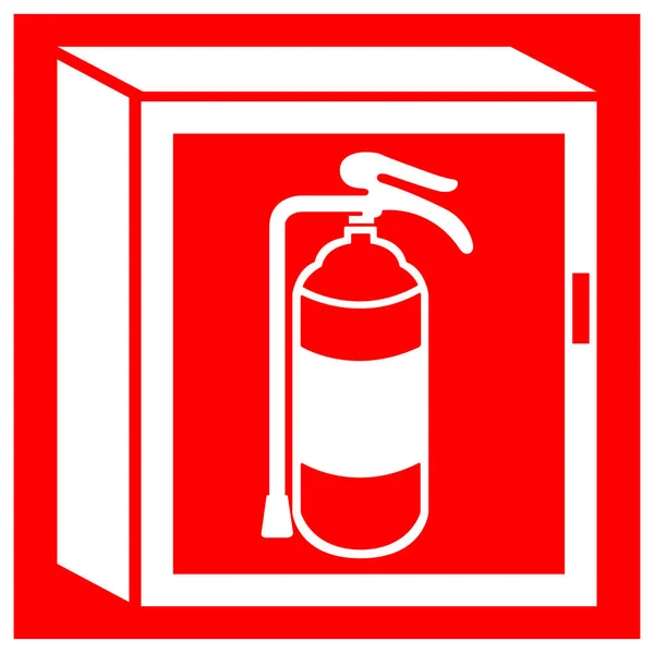 Signo de símbolo del gabinete de bomberos aislado sobre fondo blanco, ilustración vectorial EPS.10 — Archivo Imágenes Vectoriales