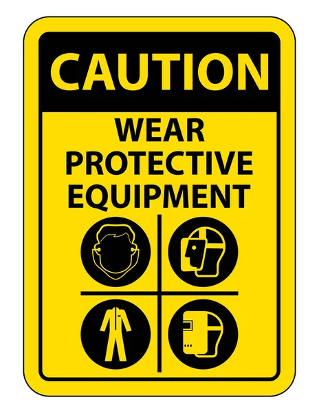 Personal Protective Equipment (PPE) Isolate On White Background,Vector Illustration EPS.10 — Stock Vector