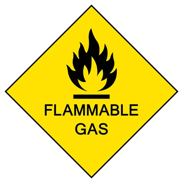 Flammable LPG Symbol Sign Isolate On White Background,Vector Illustration EPS.10 — Stock Vector